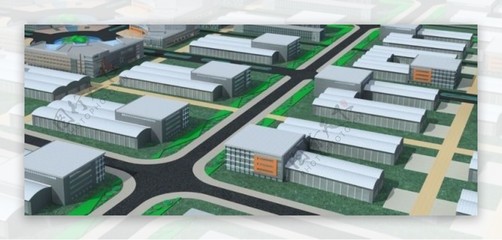 现代工厂建筑群3D模型设计与工业设计服务的融合创新